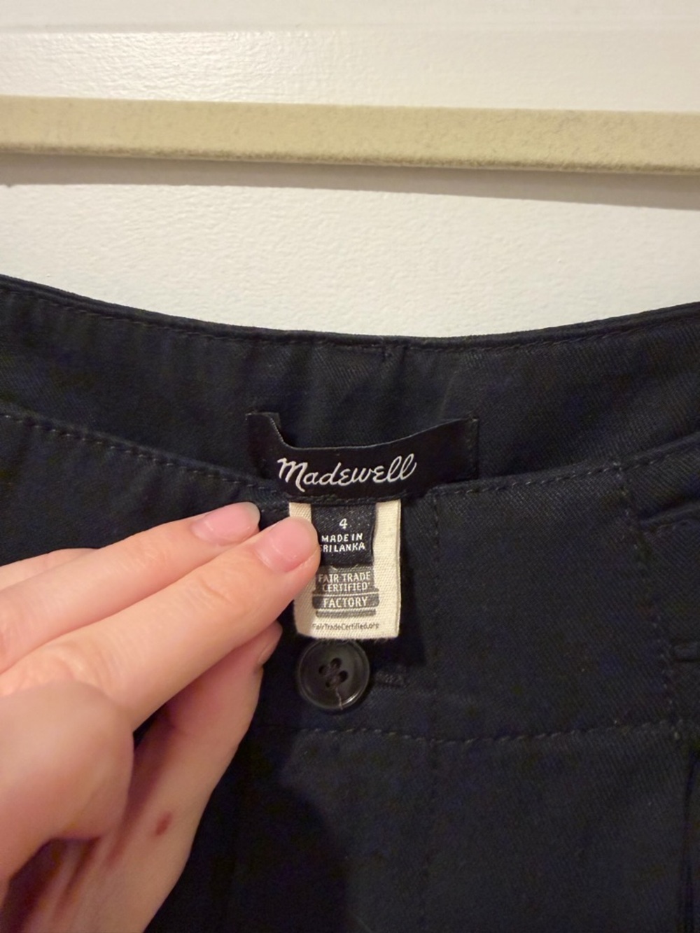 Madewell The Harlow Black Wide-Leg Pants - size 4 - Picture 4 of 10